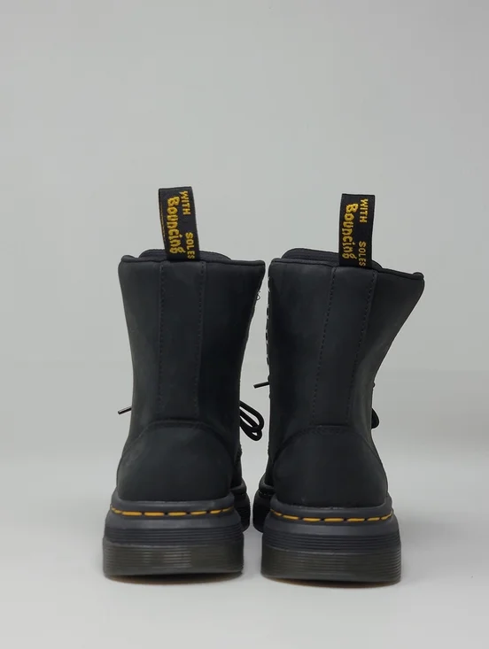 Dr. Martens Crewson Combat Boots Black Nubuck Lace Up Men's Size 4 New - Picture 6 of 10